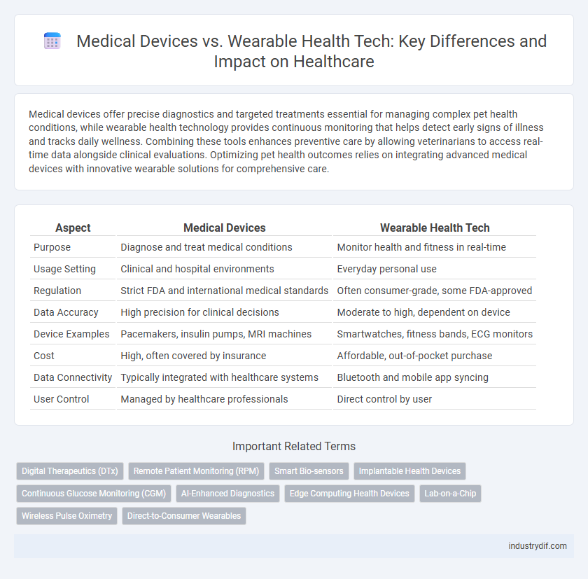 Medical Devices vs. Wearable Health Tech: Key Differences and Impact on Healthcare