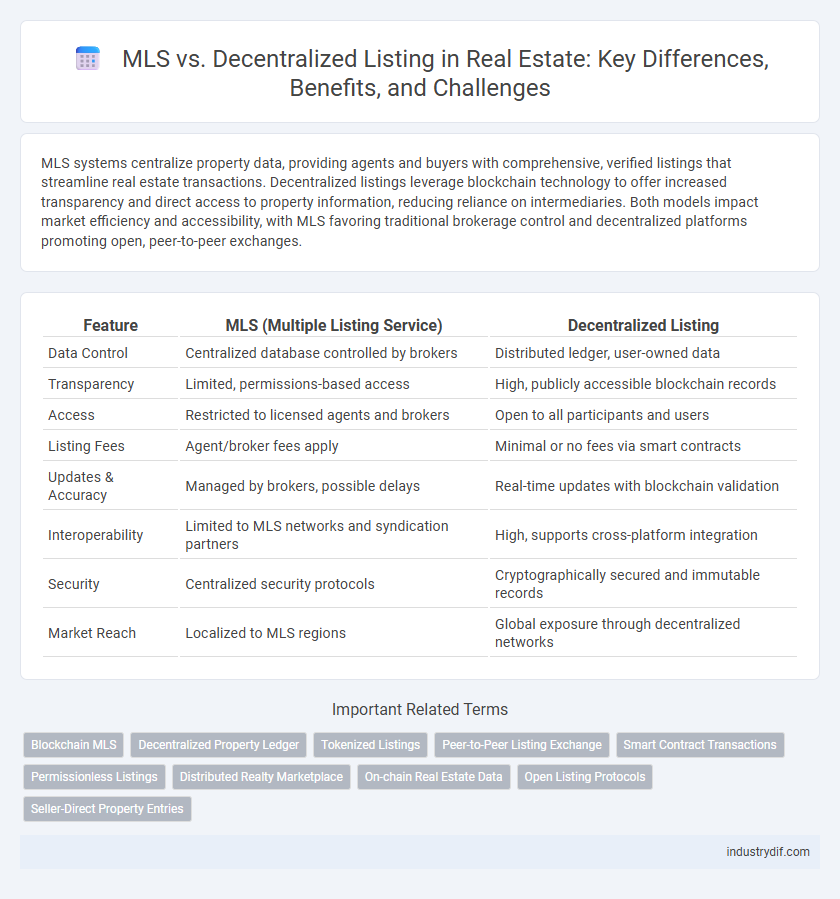 MLS vs. Decentralized Listing in Real Estate: Key Differences, Benefits, and Challenges