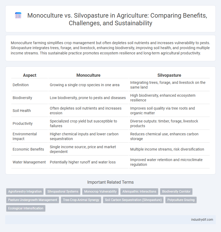 Monoculture vs. Silvopasture in Agriculture: Comparing Benefits, Challenges, and Sustainability