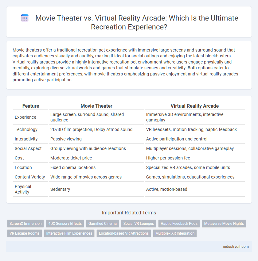 Movie Theater vs. Virtual Reality Arcade: Which Is the Ultimate Recreation Experience?