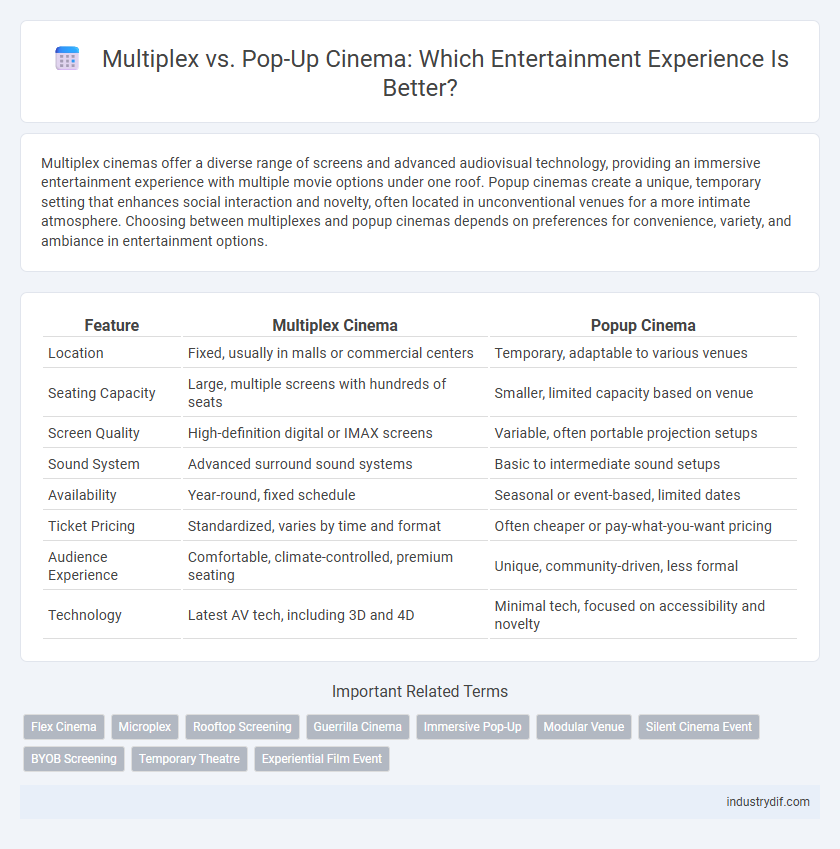 Multiplex vs. Pop-Up Cinema: Which Entertainment Experience Is Better?