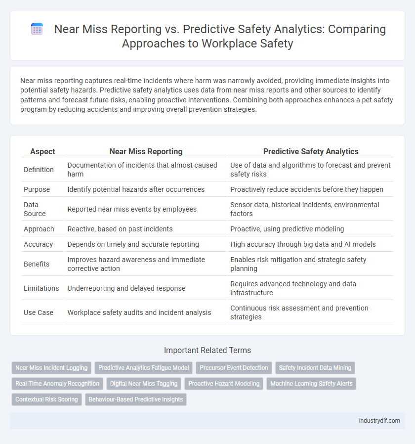 Near Miss Reporting vs. Predictive Safety Analytics: Comparing Approaches to Workplace Safety