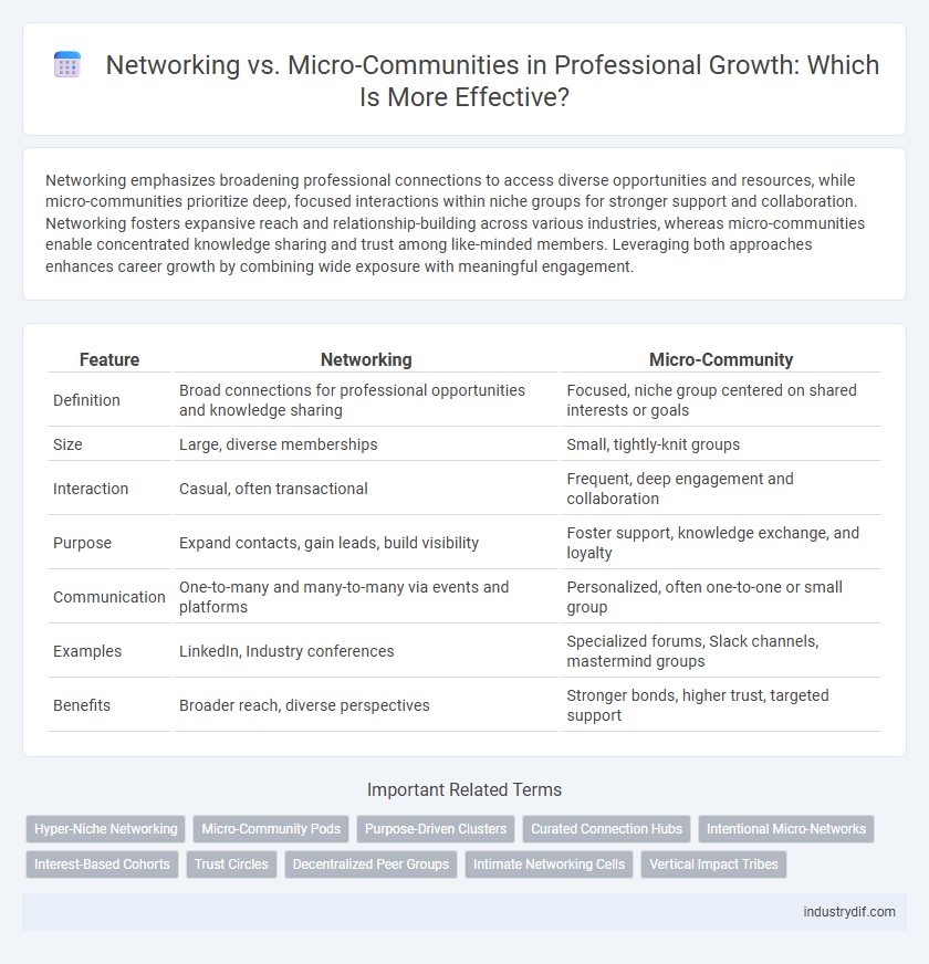 Networking vs. Micro-Communities in Professional Growth: Which Is More Effective?