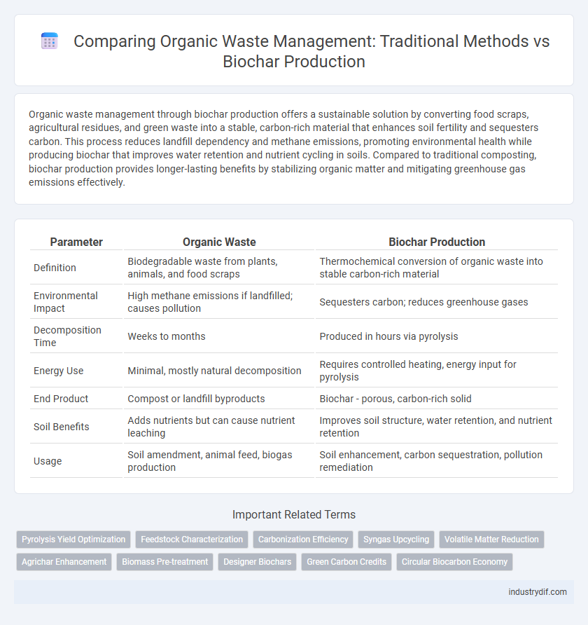 Comparing Organic Waste Management: Traditional Methods vs Biochar Production