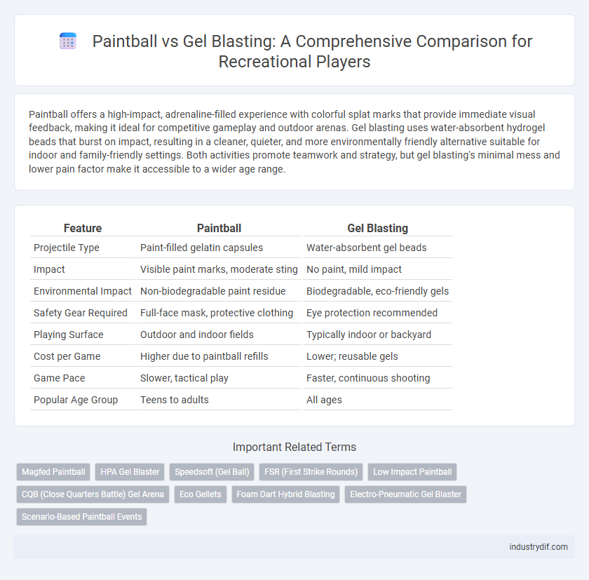 Paintball vs Gel Blasting: A Comprehensive Comparison for Recreational Players