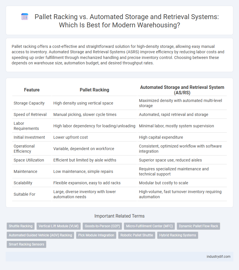 Pallet Racking vs. Automated Storage and Retrieval Systems: Which Is Best for Modern Warehousing?