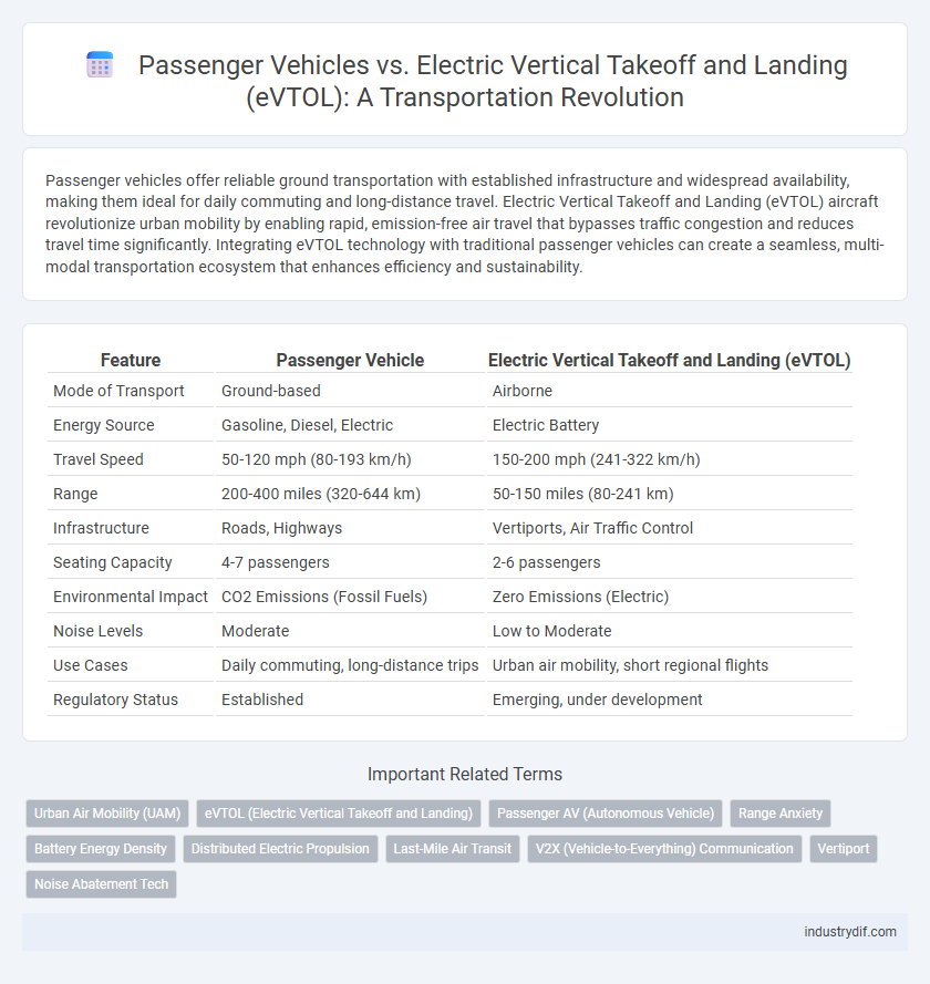 Passenger Vehicles vs. Electric Vertical Takeoff and Landing (eVTOL): A Transportation Revolution