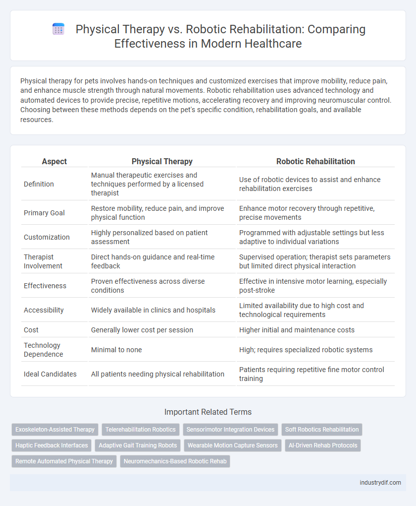 Physical Therapy vs. Robotic Rehabilitation: Comparing Effectiveness in Modern Healthcare