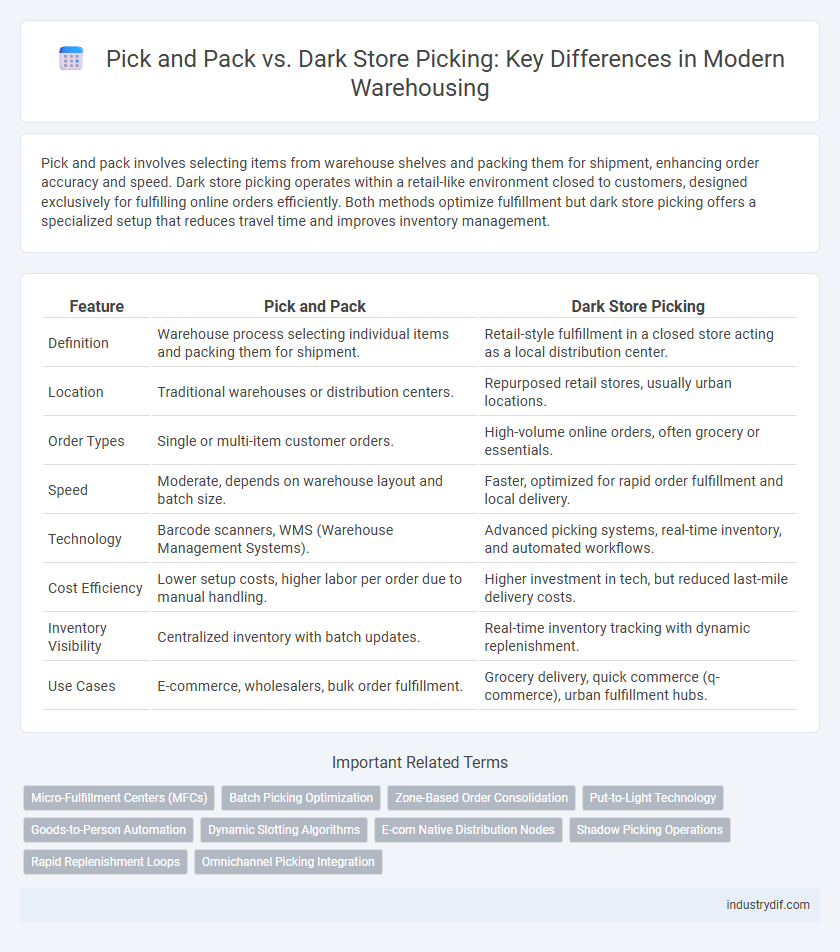 Pick and Pack vs. Dark Store Picking: Key Differences in Modern Warehousing