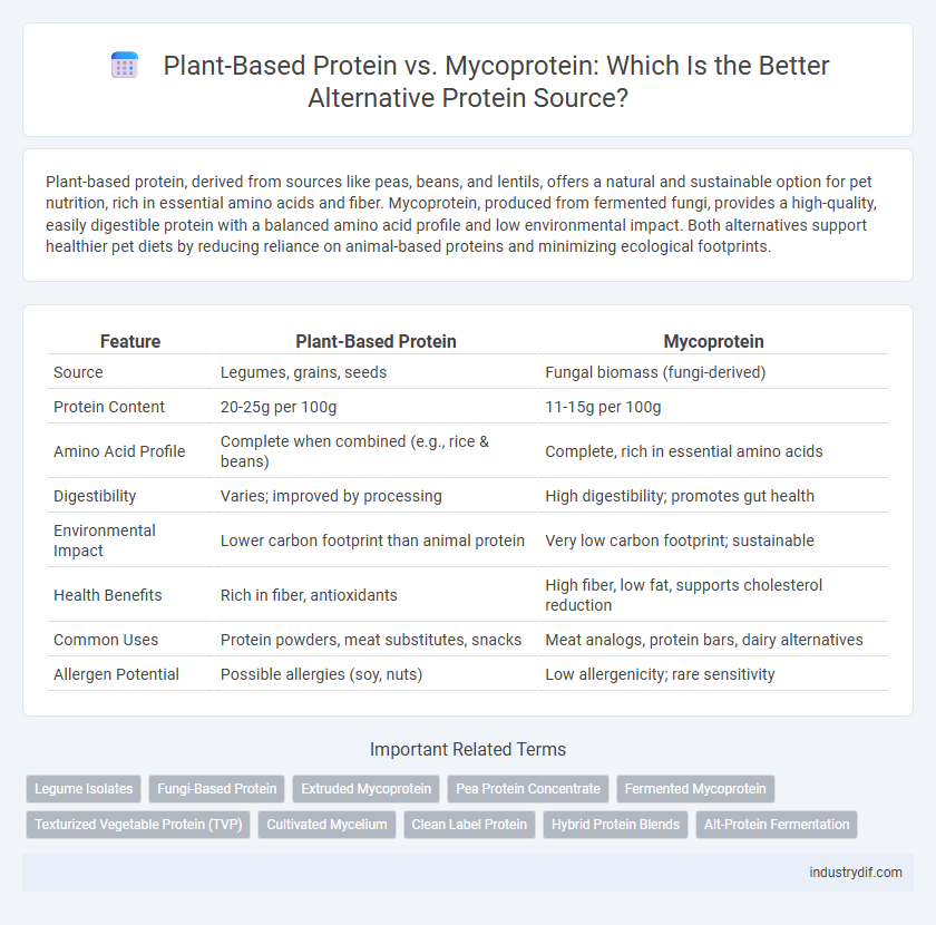 Plant-Based Protein vs. Mycoprotein: Which Is the Better Alternative Protein Source?