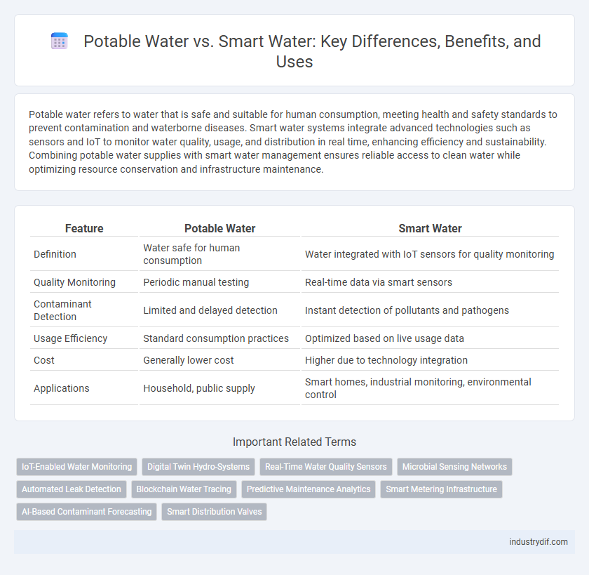 Potable Water vs. Smart Water: Key Differences, Benefits, and Uses