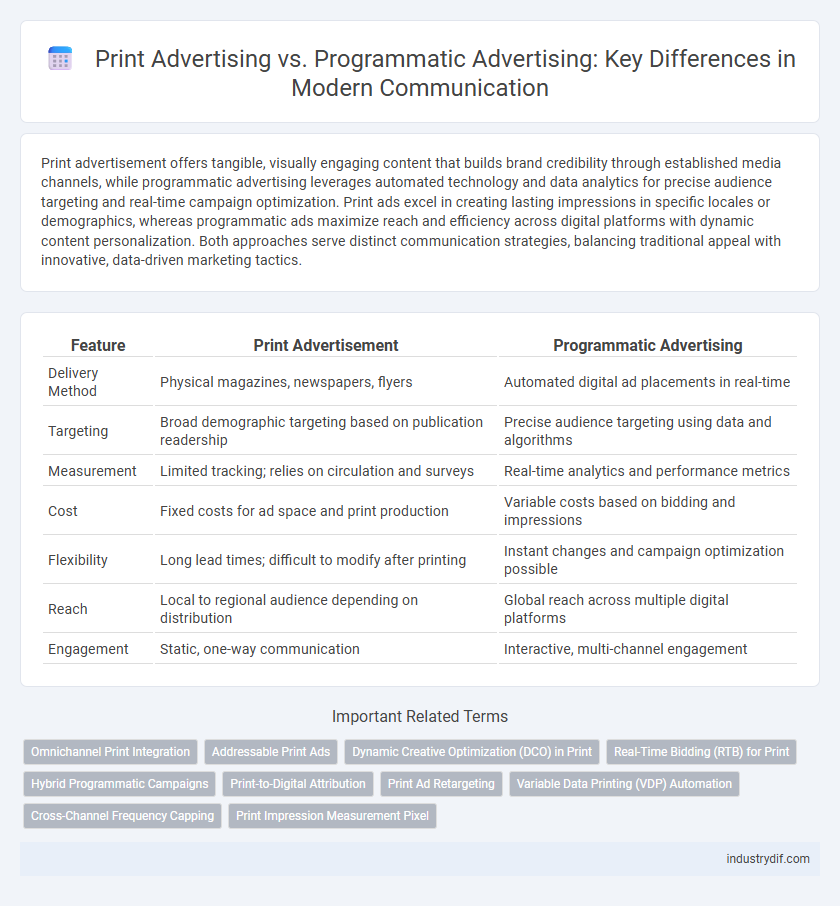 Print Advertising vs. Programmatic Advertising: Key Differences in Modern Communication