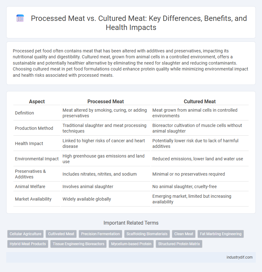 Processed Meat vs. Cultured Meat: Key Differences, Benefits, and Health Impacts