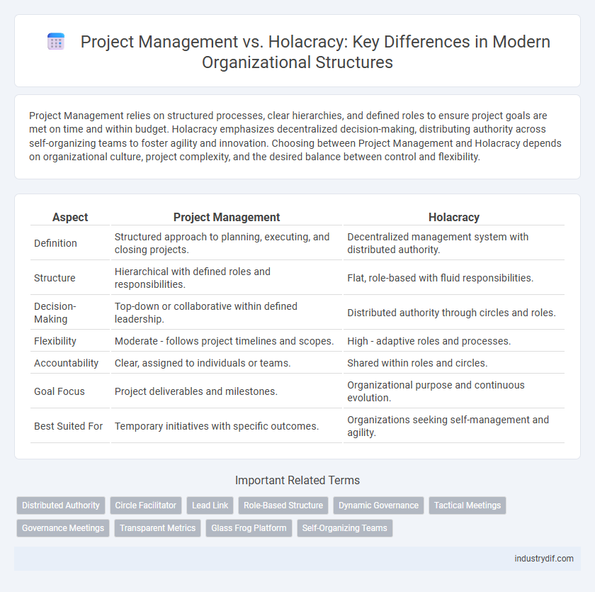 Project Management vs. Holacracy: Key Differences in Modern Organizational Structures