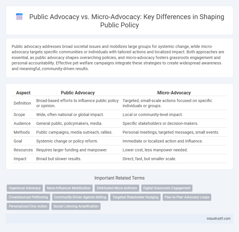 Public Advocacy vs. Micro-Advocacy: Key Differences in Shaping Public Policy