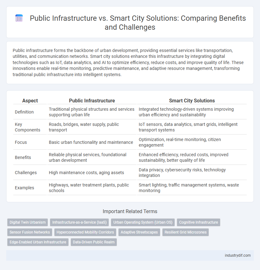 Public Infrastructure vs. Smart City Solutions: Comparing Benefits and Challenges