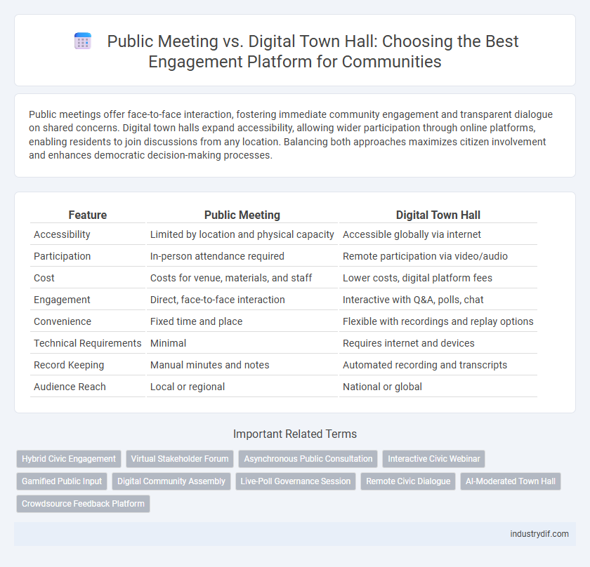 Public Meeting vs. Digital Town Hall: Choosing the Best Engagement Platform for Communities