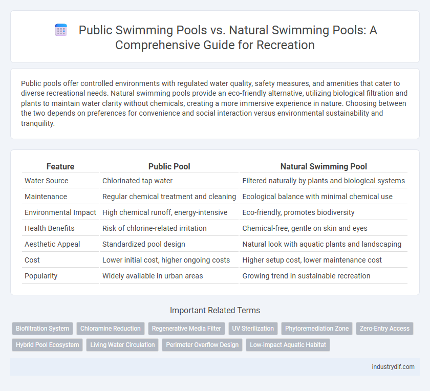Public Swimming Pools vs. Natural Swimming Pools: A Comprehensive Guide for Recreation