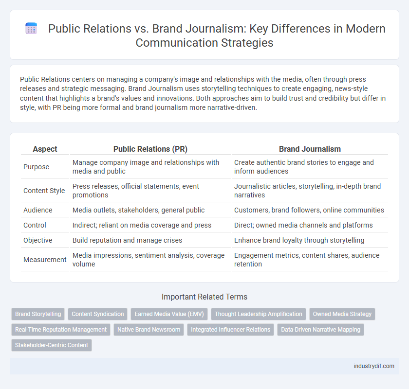 Public Relations vs. Brand Journalism: Key Differences in Modern Communication Strategies