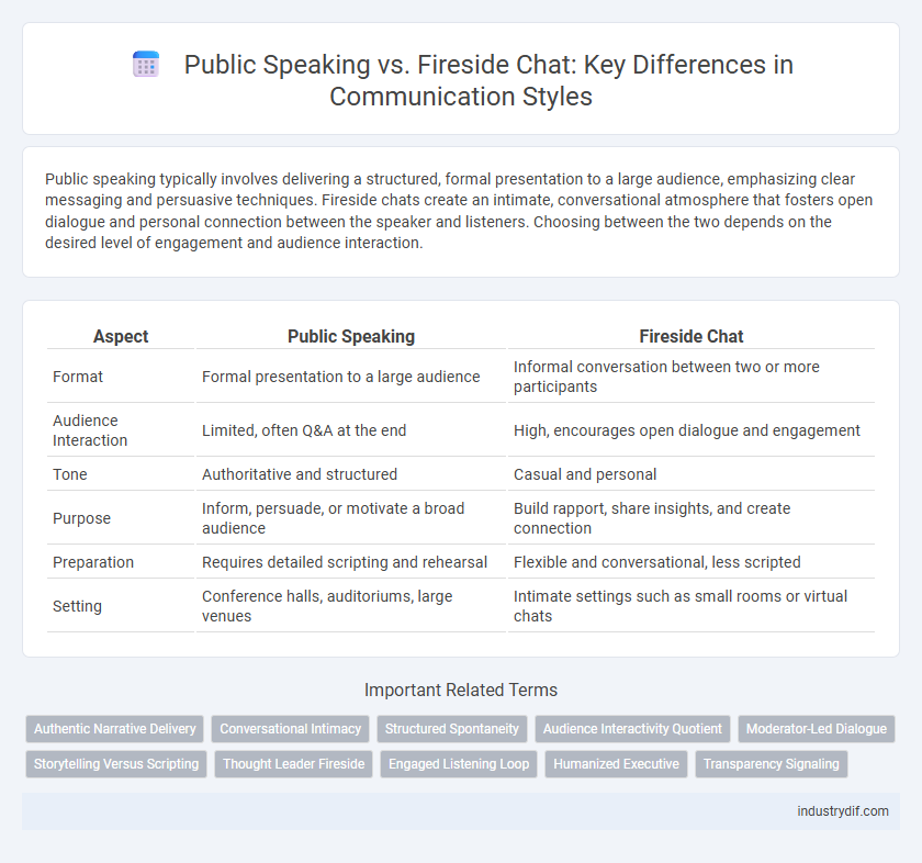 Public Speaking vs. Fireside Chat: Key Differences in Communication Styles