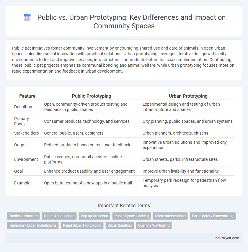 Public vs. Urban Prototyping: Key Differences and Impact on Community Spaces