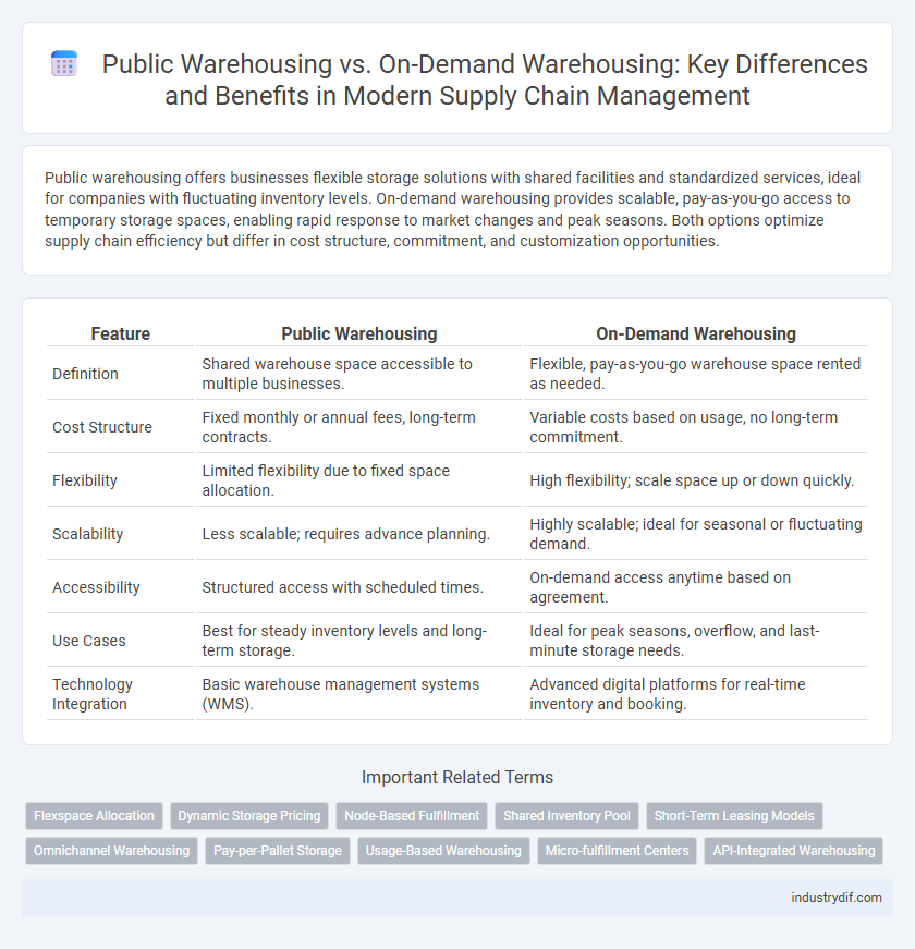 Public Warehousing vs. On-Demand Warehousing: Key Differences and Benefits in Modern Supply Chain Management
