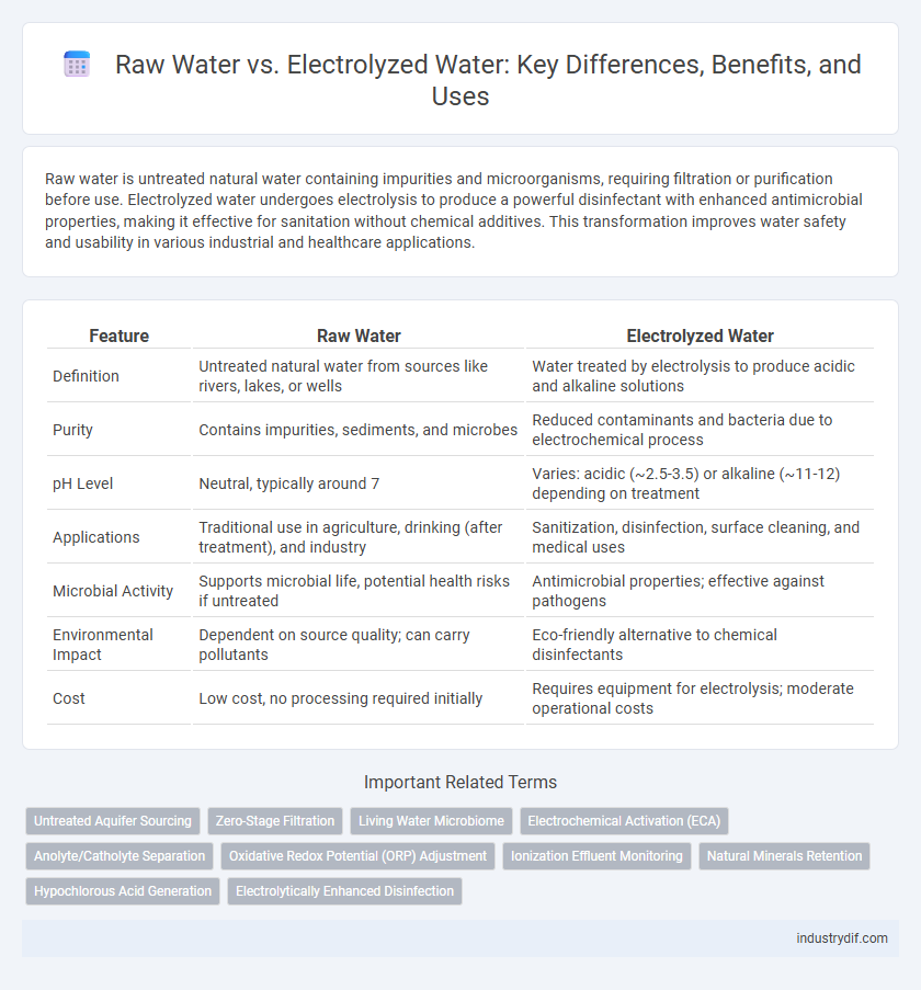 Raw Water vs. Electrolyzed Water: Key Differences, Benefits, and Uses