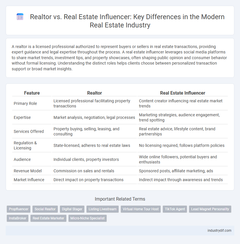 Realtor vs. Real Estate Influencer: Key Differences in the Modern Real Estate Industry