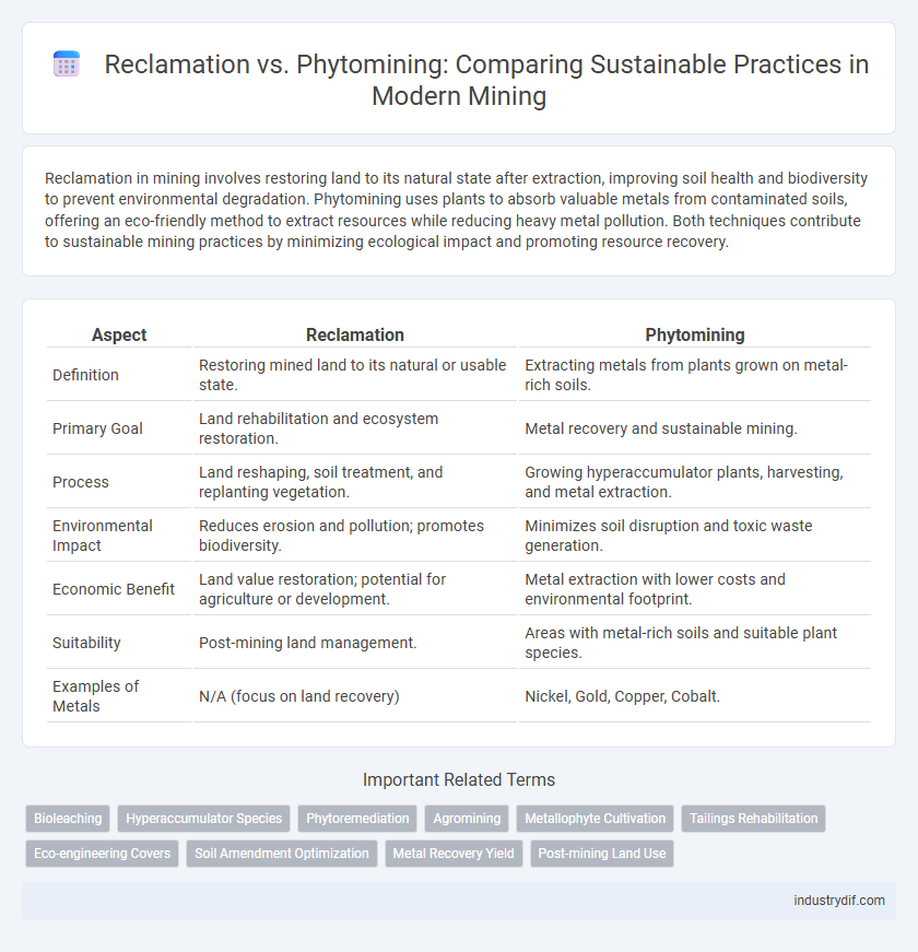 Reclamation vs. Phytomining: Comparing Sustainable Practices in Modern Mining