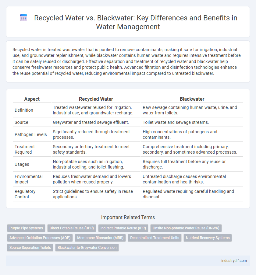 Recycled Water vs. Blackwater: Key Differences and Benefits in Water Management
