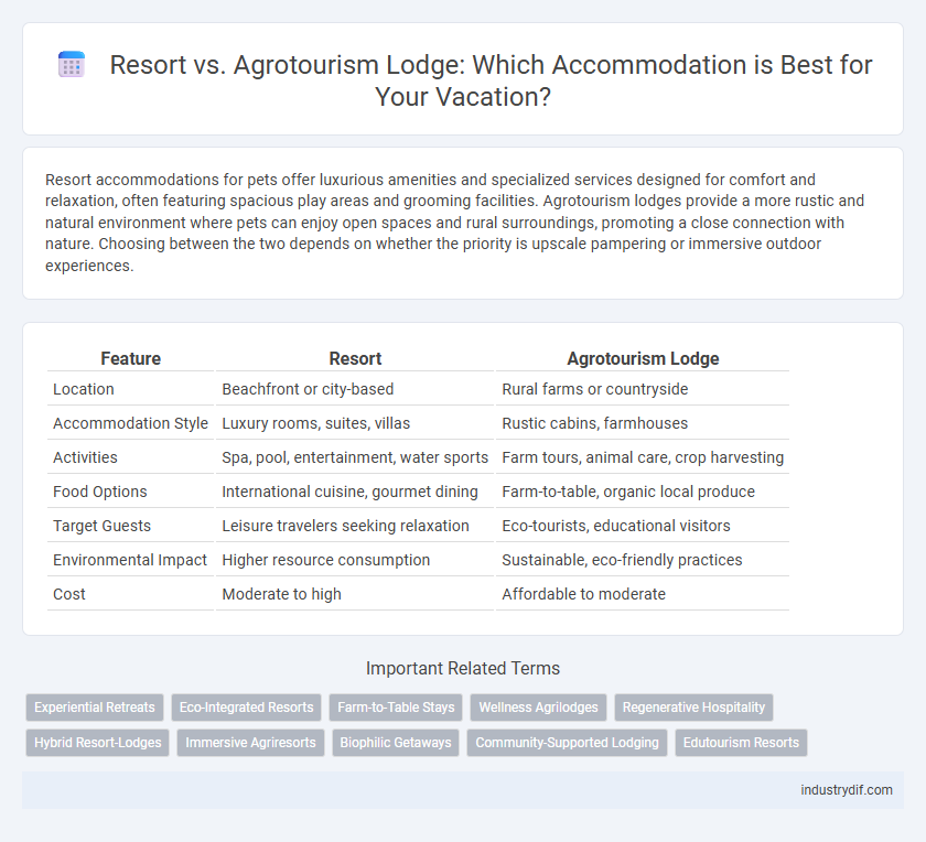 Resort vs. Agrotourism Lodge: Which Accommodation is Best for Your Vacation?