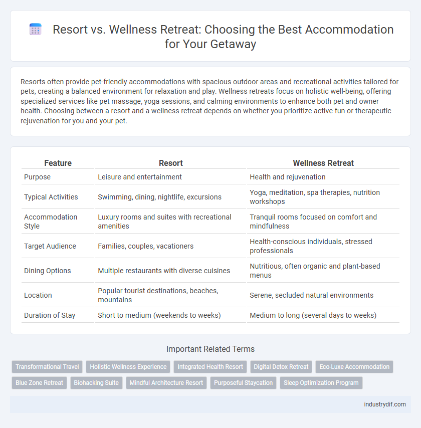 Resort vs. Wellness Retreat: Choosing the Best Accommodation for Your Getaway