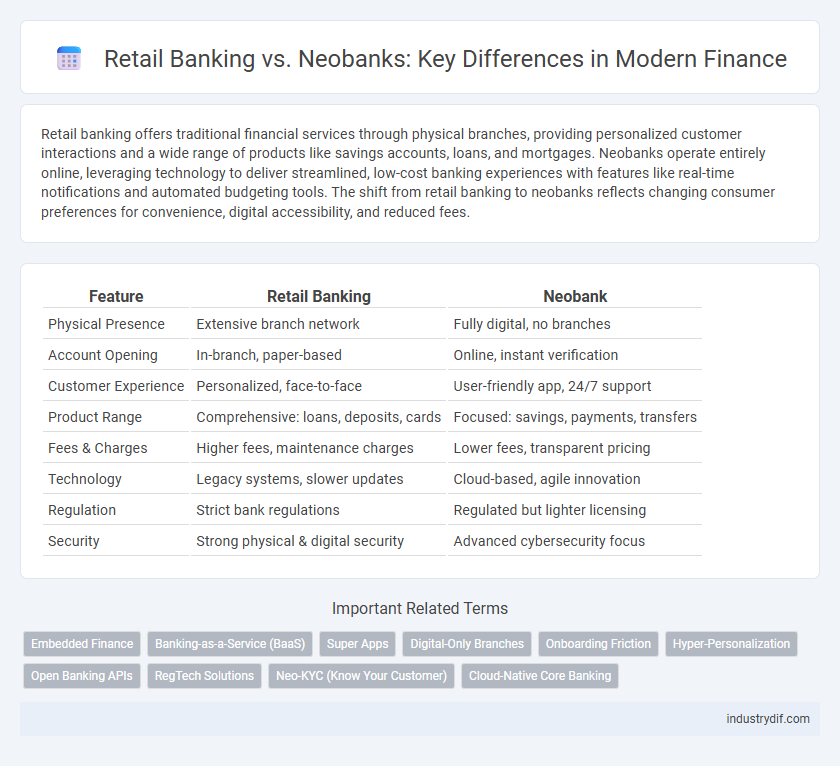 Retail Banking vs. Neobanks: Key Differences in Modern Finance