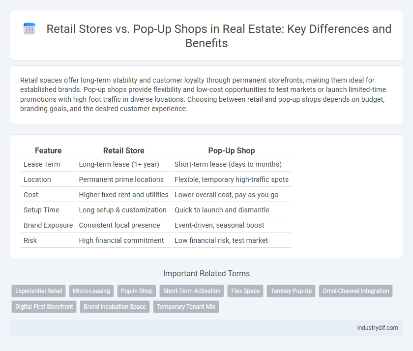 Retail Stores vs. Pop-Up Shops in Real Estate: Key Differences and Benefits