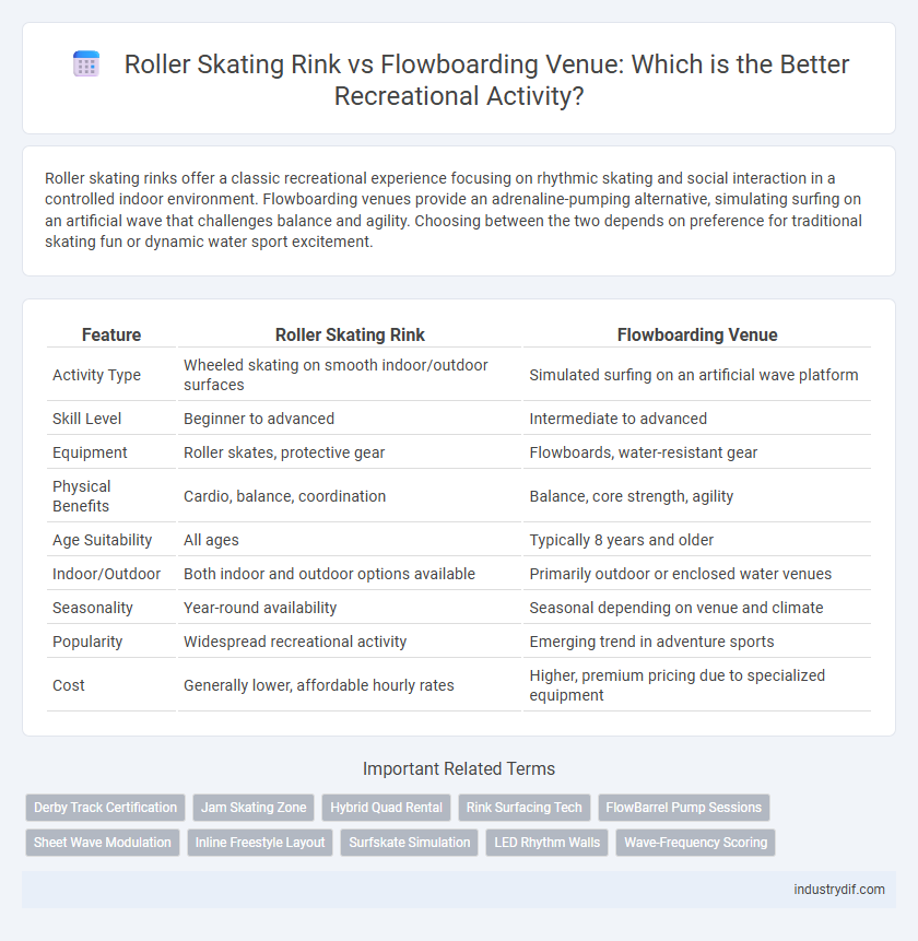 Roller Skating Rink vs Flowboarding Venue: Which is the Better Recreational Activity?