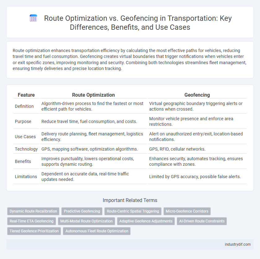 Route Optimization vs. Geofencing in Transportation: Key Differences, Benefits, and Use Cases