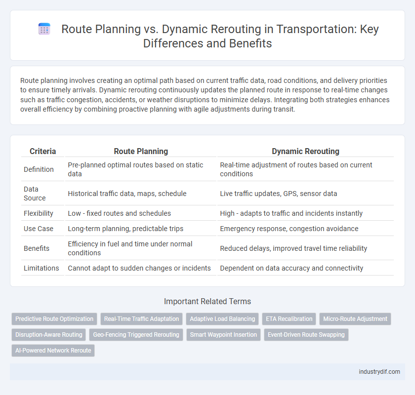 Route Planning vs. Dynamic Rerouting in Transportation: Key Differences and Benefits