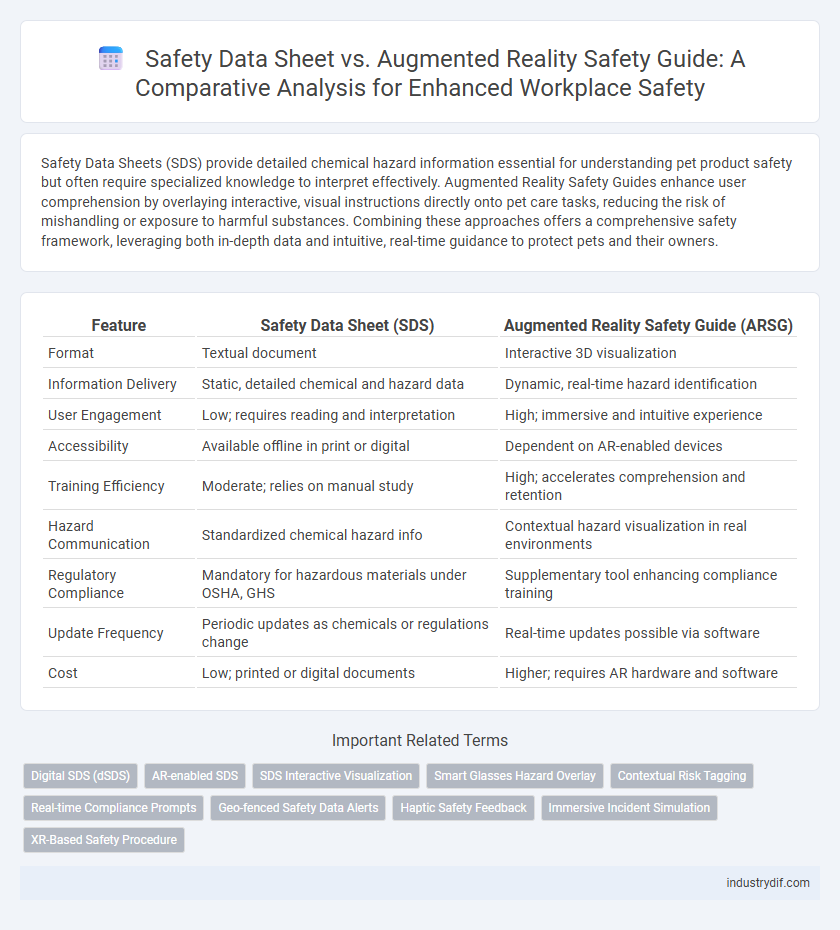 Safety Data Sheet vs. Augmented Reality Safety Guide: A Comparative Analysis for Enhanced Workplace Safety