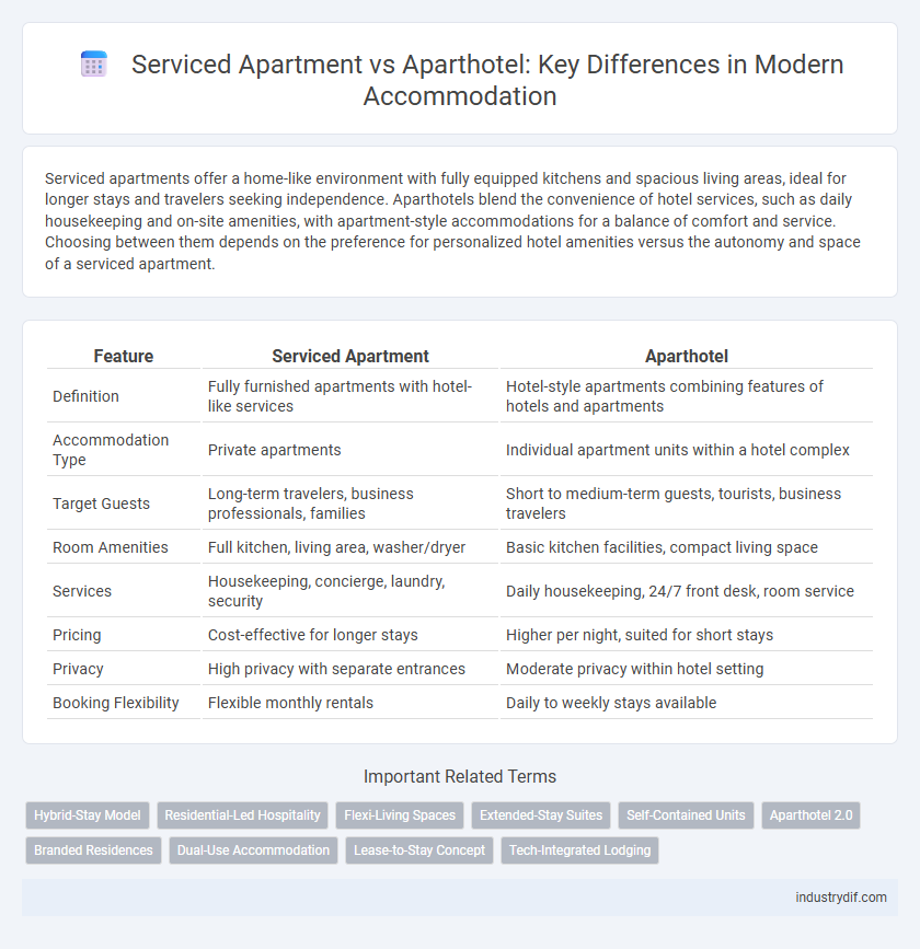 Serviced Apartment vs Aparthotel: Key Differences in Modern Accommodation