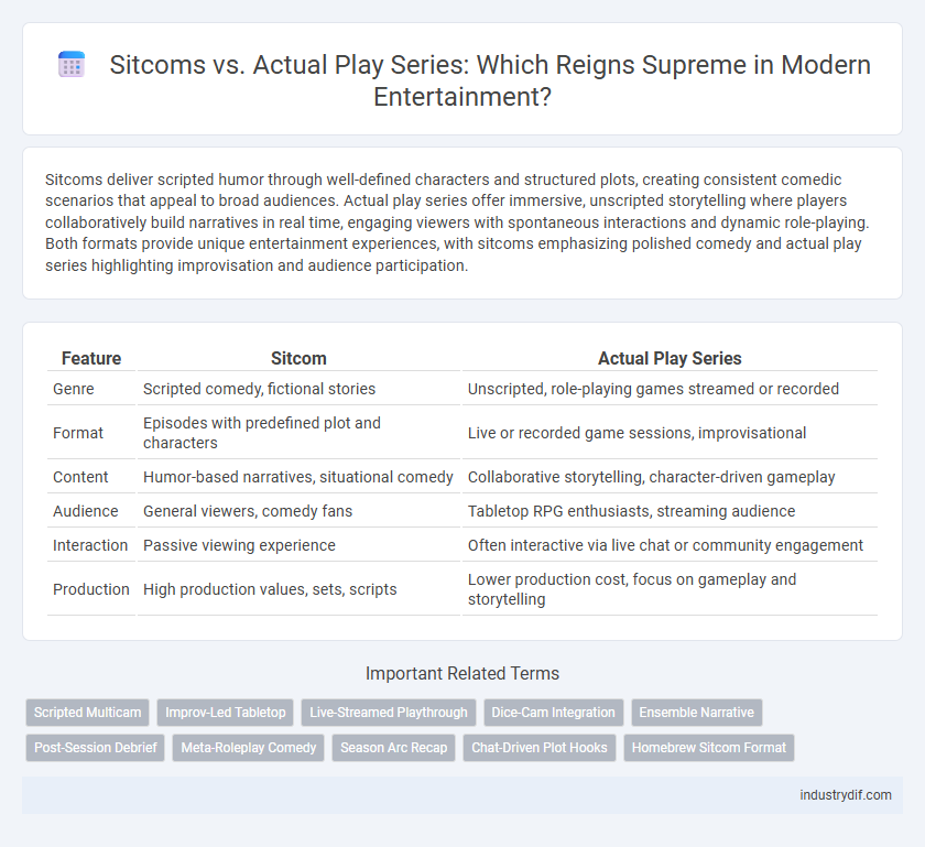 Sitcoms vs. Actual Play Series: Which Reigns Supreme in Modern Entertainment?