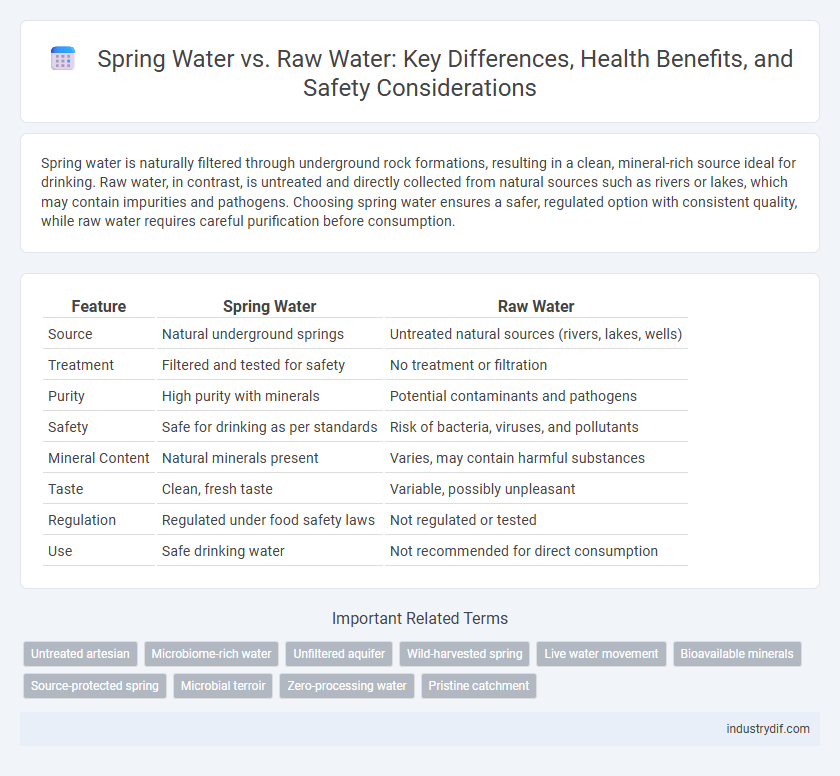 Spring Water vs. Raw Water: Key Differences, Health Benefits, and Safety Considerations