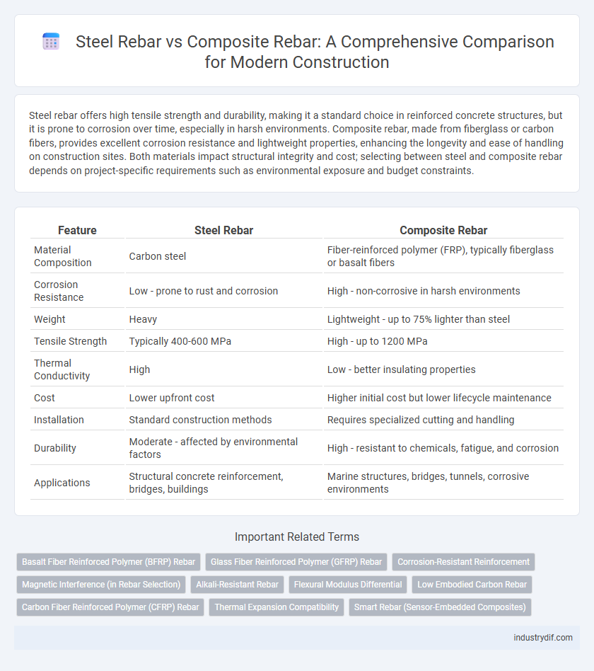 Steel Rebar vs Composite Rebar: A Comprehensive Comparison for Modern Construction