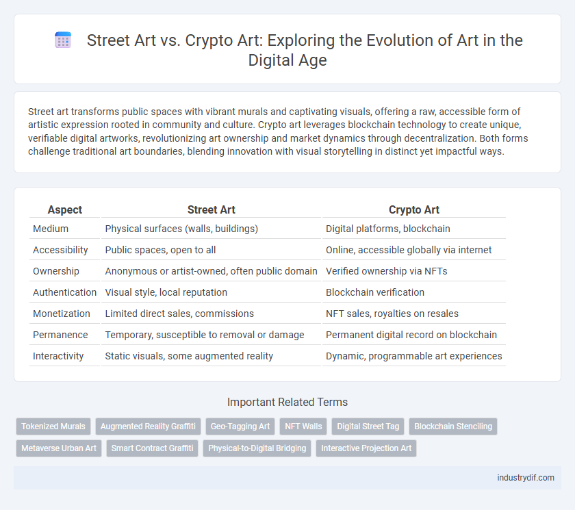 Street Art vs. Crypto Art: Exploring the Evolution of Art in the Digital Age
