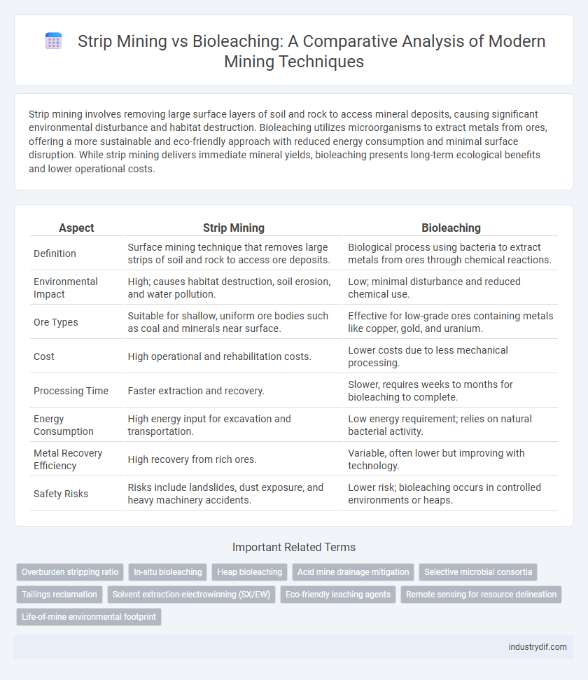 Strip Mining vs Bioleaching: A Comparative Analysis of Modern Mining Techniques