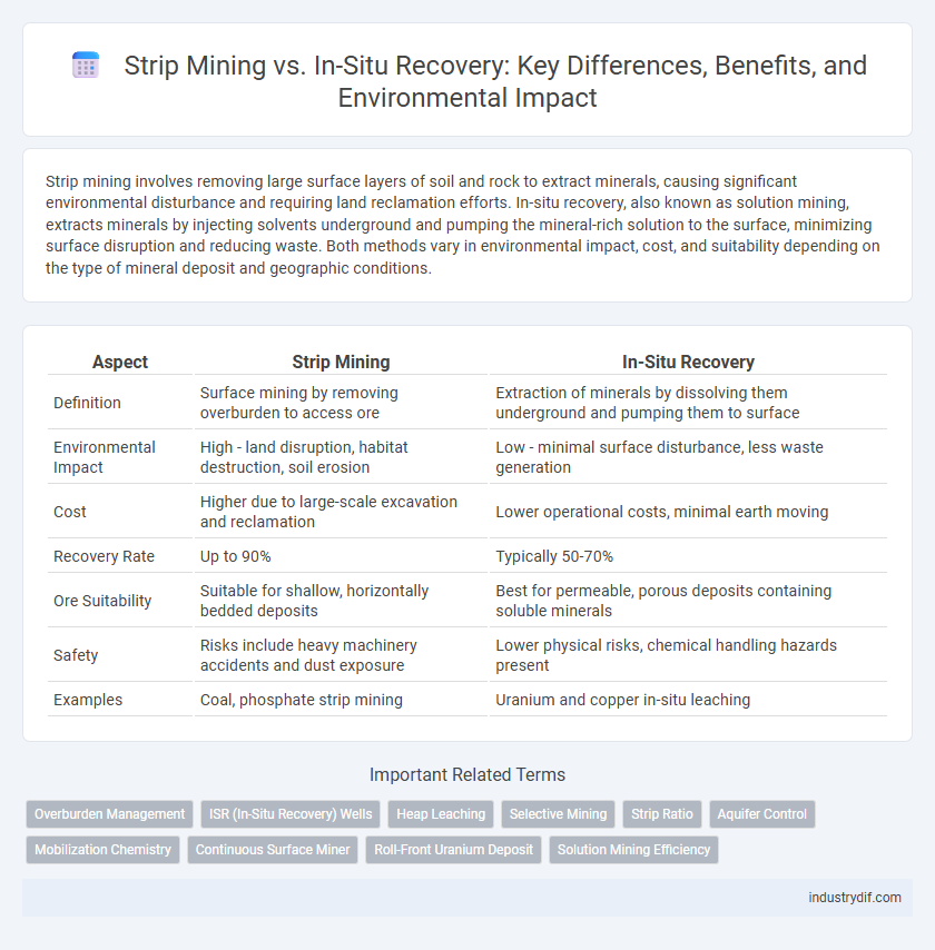 Strip Mining vs. In-Situ Recovery: Key Differences, Benefits, and Environmental Impact
