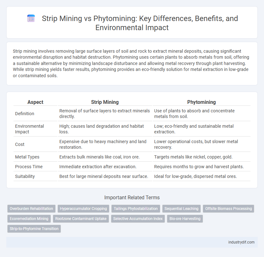 Strip Mining vs Phytomining: Key Differences, Benefits, and Environmental Impact