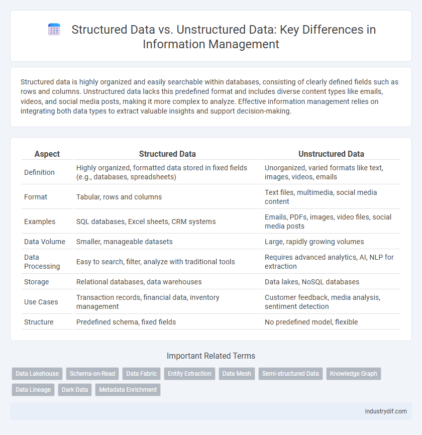 Structured Data vs. Unstructured Data: Key Differences in Information Management