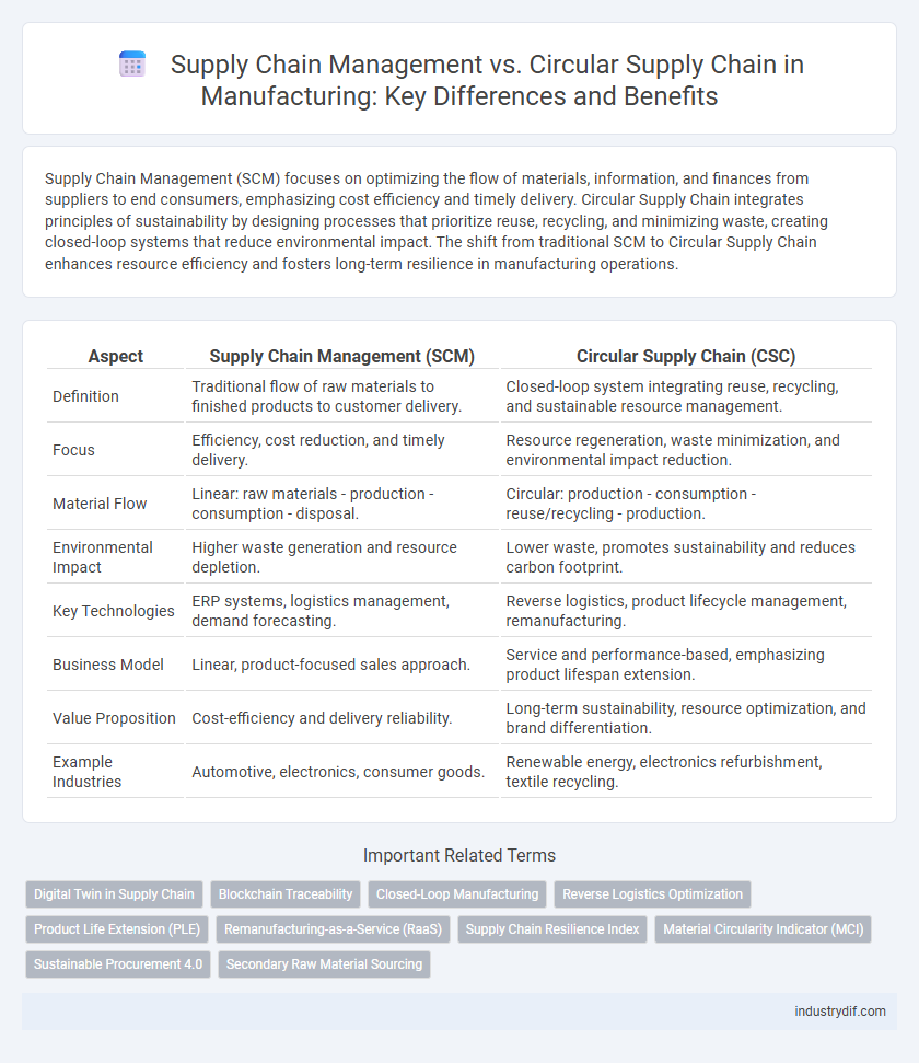 Supply Chain Management vs. Circular Supply Chain in Manufacturing: Key Differences and Benefits
