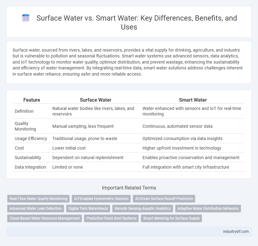 Surface Water vs. Smart Water: Key Differences, Benefits, and Uses