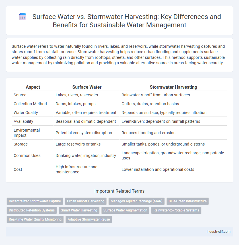 Surface Water vs. Stormwater Harvesting: Key Differences and Benefits for Sustainable Water Management